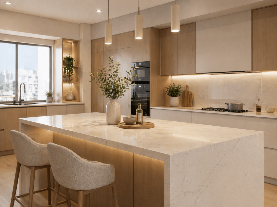 廚房中島檯面材質全攻略：選材方向、日常保養與清潔技巧一次掌握